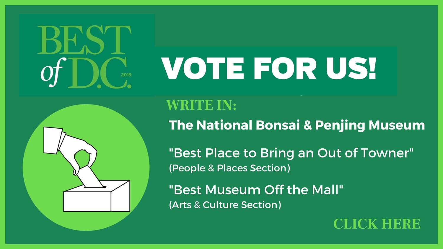 Vote for Us for Washington City Paper's Best of DC 2019